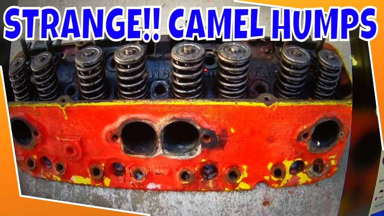 Головки блока цилиндров Chevrolet Small Block Camel Hump Heads Strange