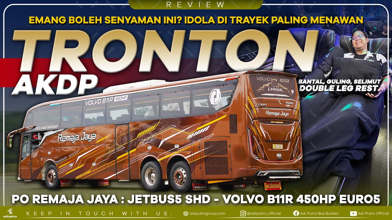 Emang Boleh Senyaman Ini? PO Remaja Jaya Jetbus5 SHD VOLVO B11R 450HP EURO 5 : Makassar - Sorowako