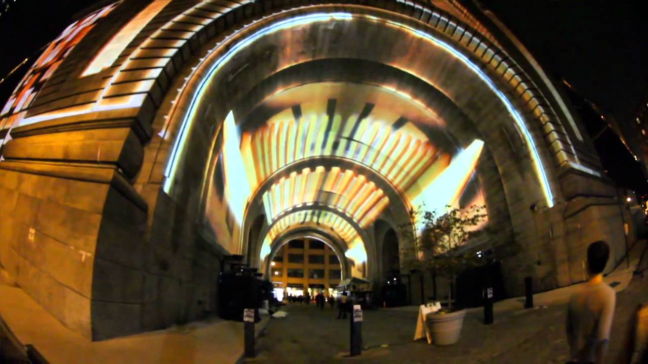 Projection on the Bridge - Immersive Surfaces - As Above, So Below