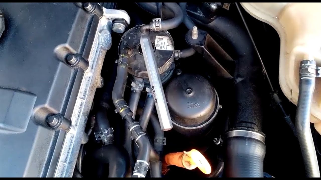 Замена топливного фильтра VW Passat 1.9tdi 85kw!!!