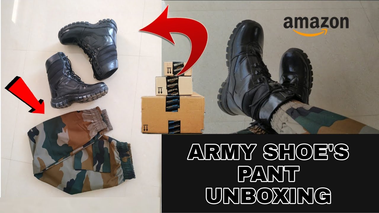Army Pant & Para Commando Shoe's Unboxing _ Testing 🔥🔥🔥 My First Order On Amazon  🎥 Watch Full Video