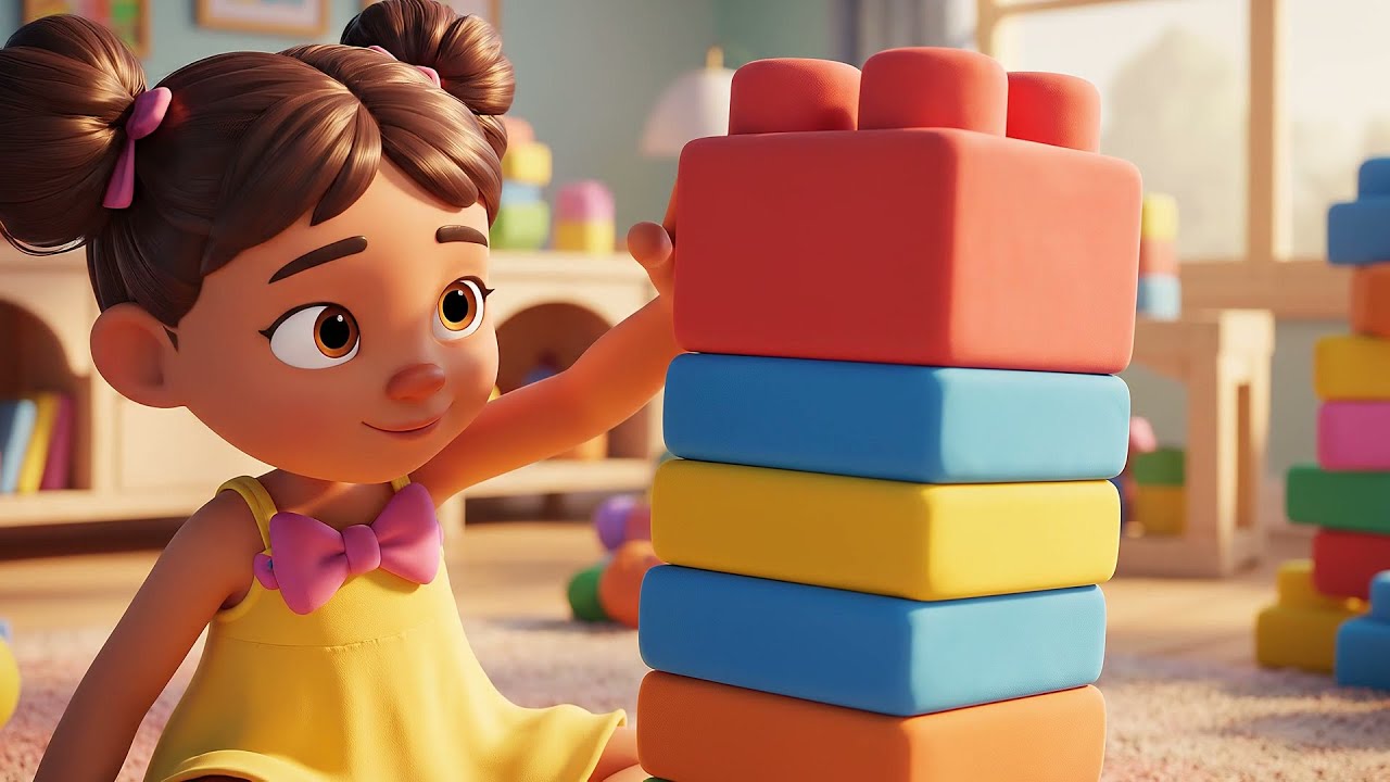 Nine Little Toy Blocks Build Build Build AV1 | Nursery Rhymes for Kids & Baby Songs