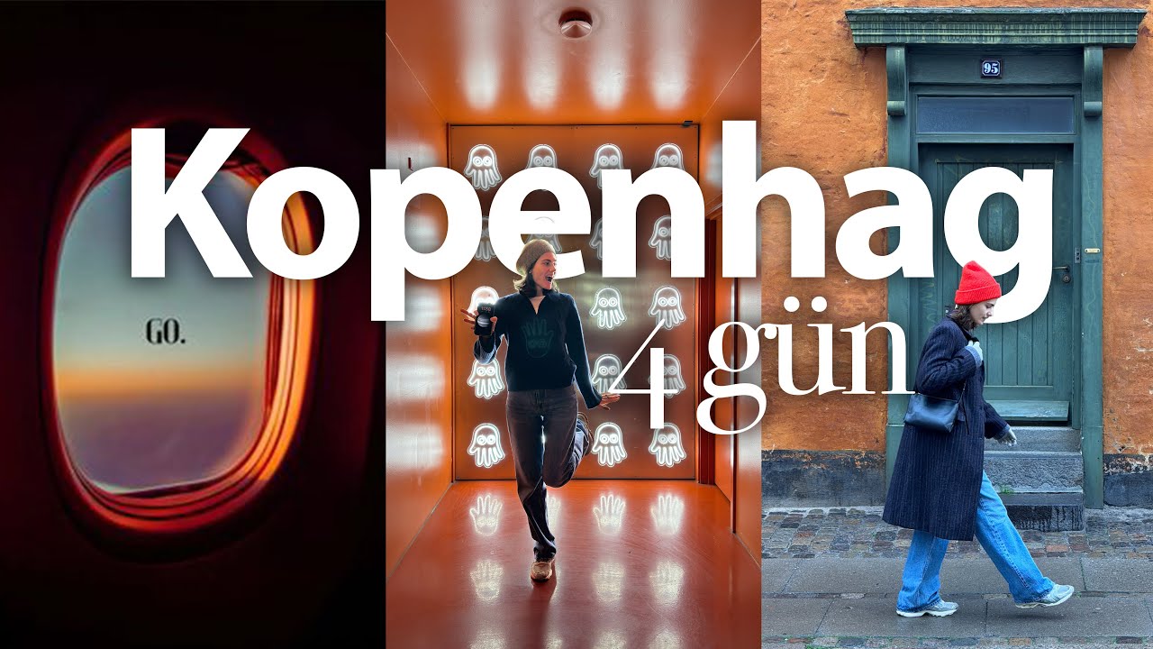 Kopenhag'da 4 gün neler yaptım? 🙋‍♀️ ilk vlog, kafeler, fırınlar, alışveriş