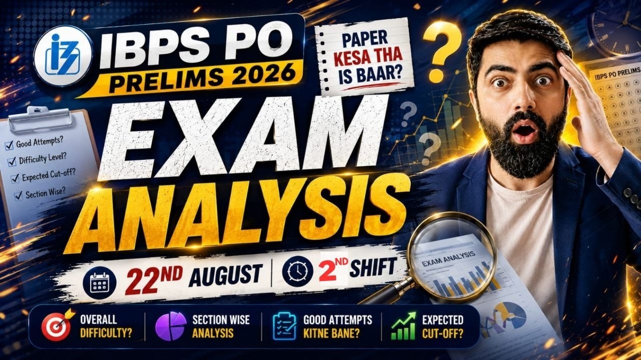 IBPS PO Pre 2026: Exam Analysis | Shift 02, 22nd Aug || ये था Exam Level || By Dhruva Sir