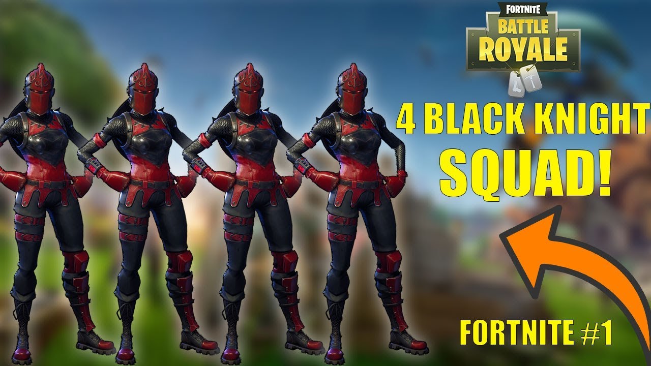 4 BLACK KNIGHTS IN ONE TEAM! THE BLACK KNIGHT TAKEOVER ON FORTNITE (Fortnite adventures)