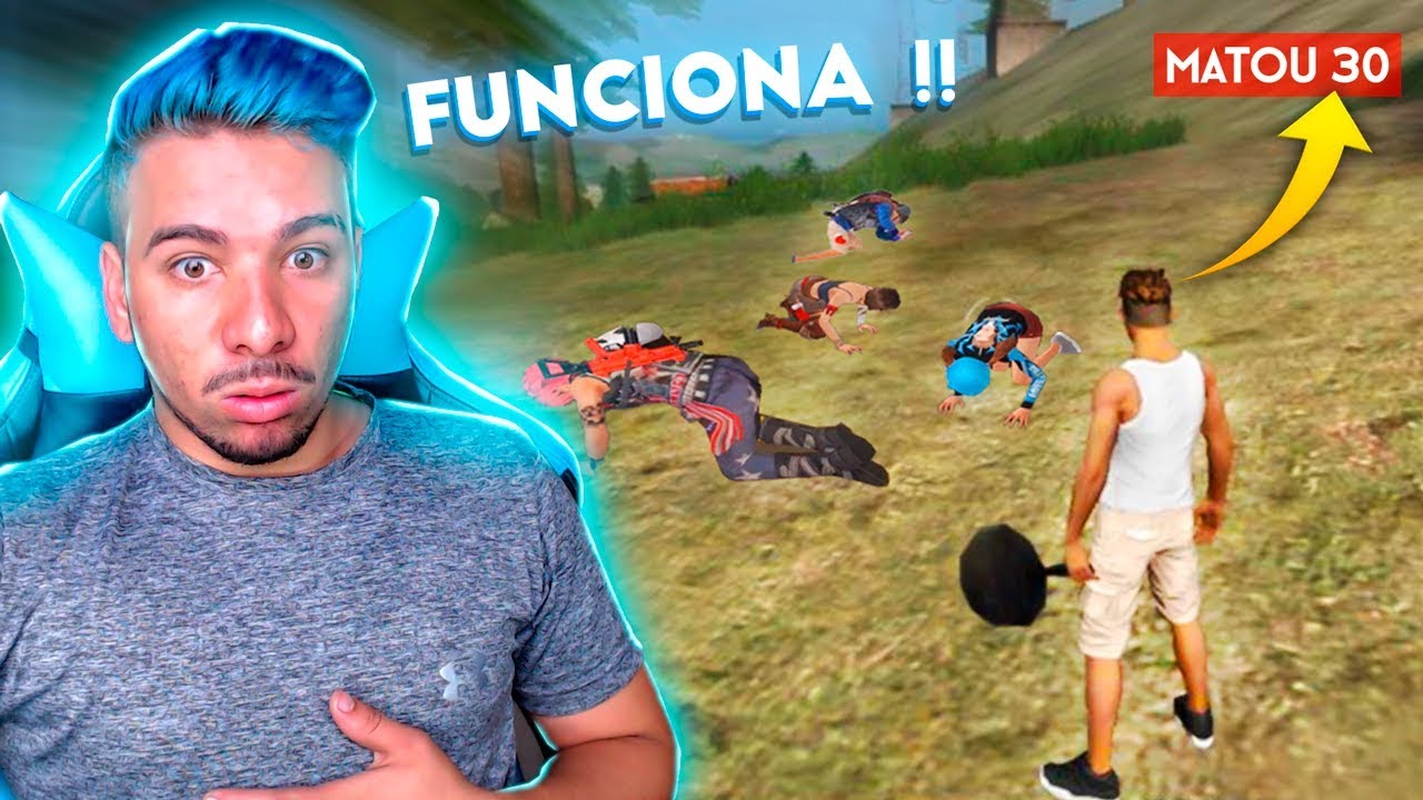 TESTEI O NOVO HACK DO FREE FIRE !! FUNCIONA MATEI MUITO