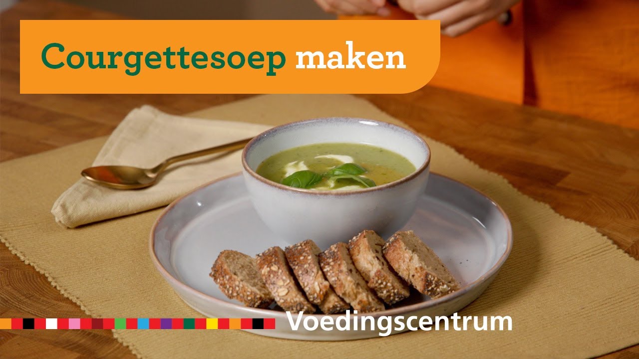 Courgettesoep maken