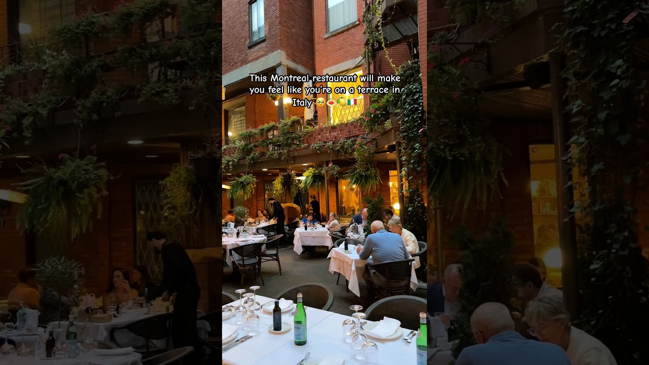 This Montreal restaurant will make you feel like you&rsquo;re in Italy!: Cafe Il Cortile #montreal #quebec