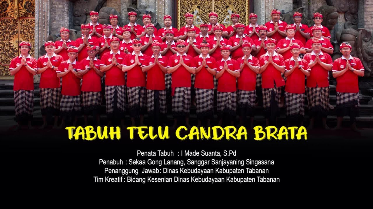 Dinas Kebudayaan Kab Tabanan: Sanggar Sanjayaning Singasana - Tabuh Telu Candra Brata