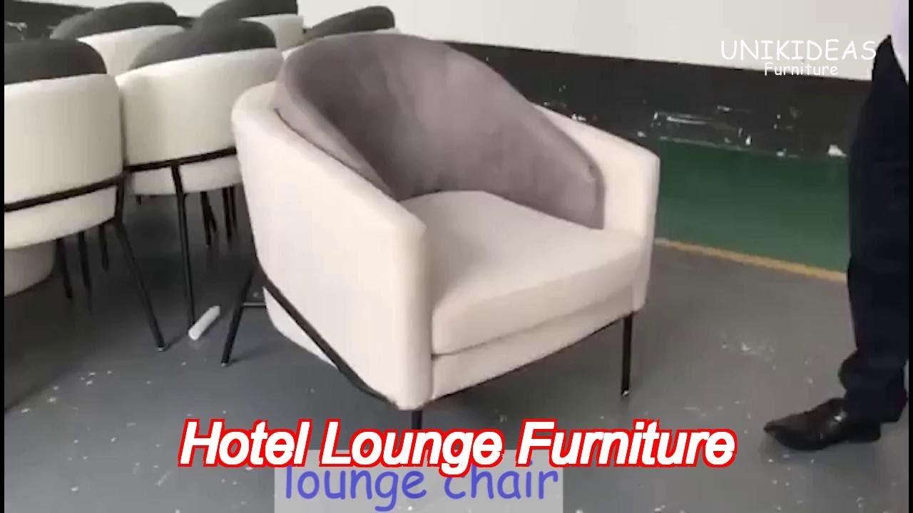 hotel lobby sofa chair lounge single seater sofa chair for living room