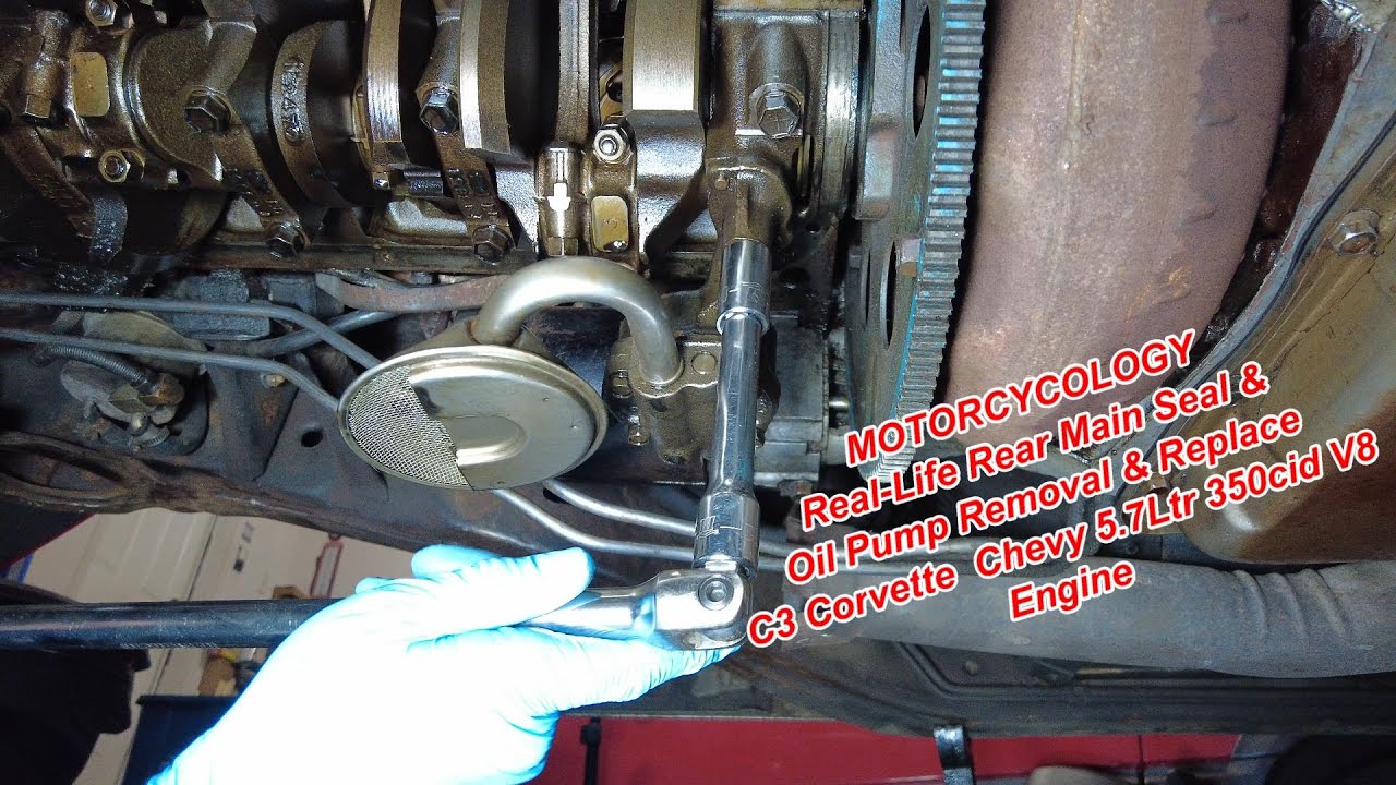 Real-life Rear Main Seal & Oil Pump Removal & Replacement C3 Corvette Chevy 5.7Ltr 350cid V8 Engine