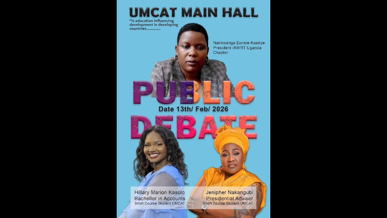 FULL FIGURE NGA BUZIBWA EBIBUUZO KU UMCAT SCHOOL OF JOURNALISM AND MASS COMMUNICATION MU DEBATE
