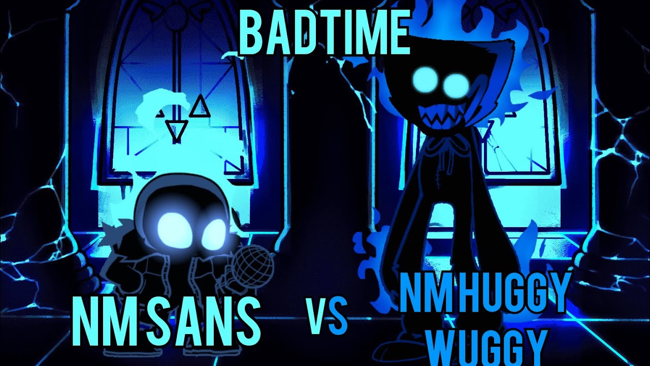 BADTIME by tenzubushi but nightmare Huggy wuggy sings ti - Nightmare Sans vs Nightmare Huggy Wuggy 🎵