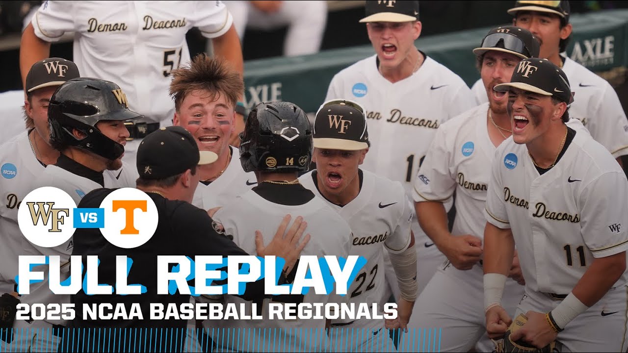 Wake Forest vs. Tennessee: 2025 NCAA baseball regionals | FULL REPLAY