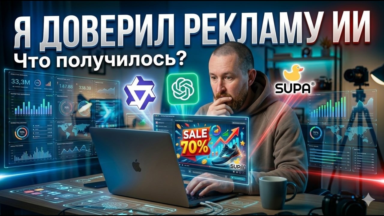 Я сделал рекламный креатив через Qwen, ChatGPT и SUPA — вот что получилось