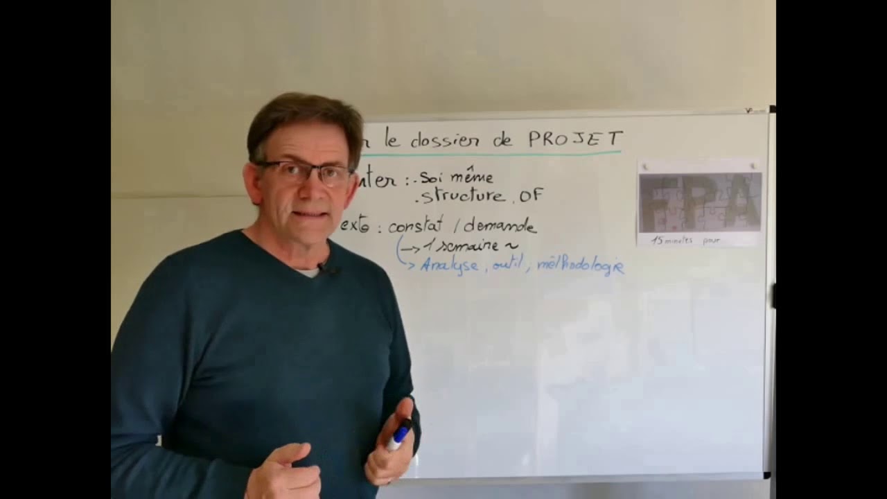 Réaliser le dossier de projet partie 1