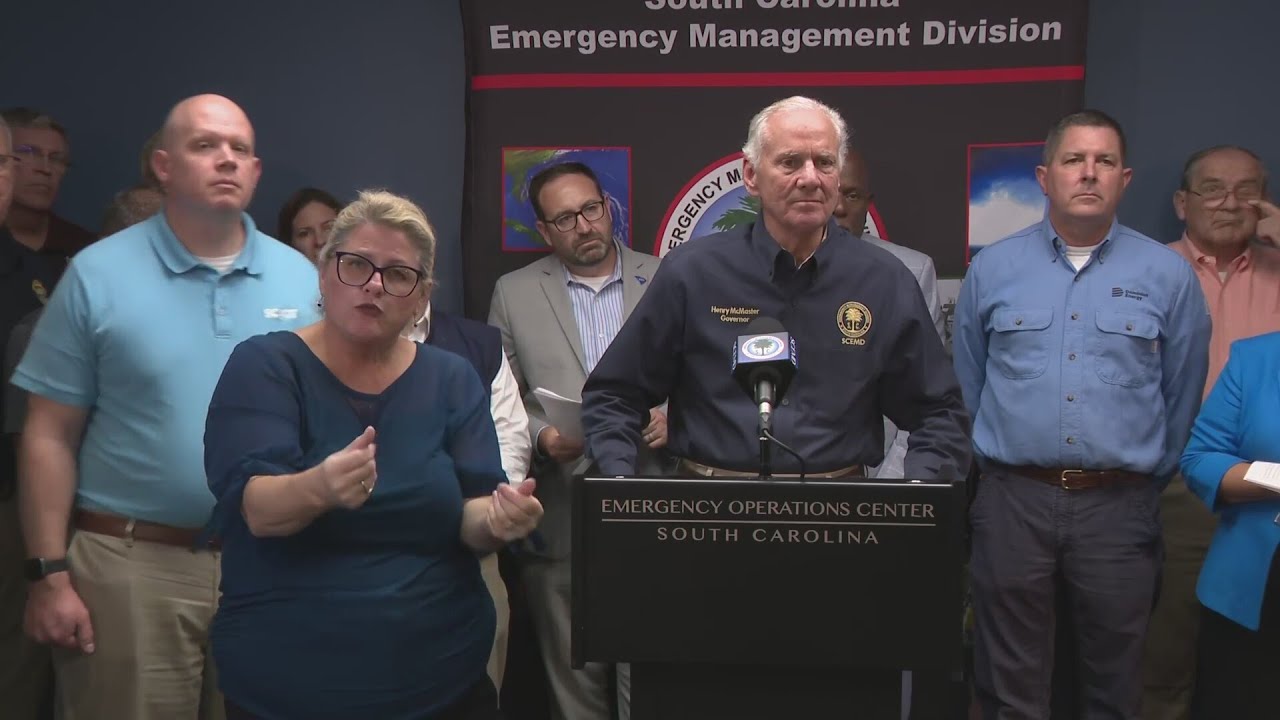 Gov. McMaster, S.C. officials hold press briefing on Helene