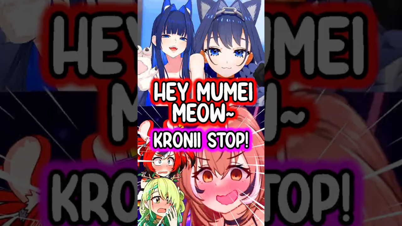 Kronii's Meow Broke Mumei During Their Off Collab #hololive #vtuberclips #vtuber