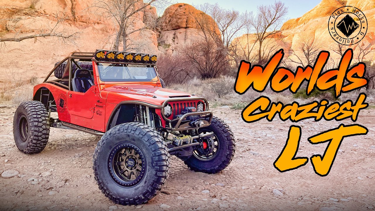 Worlds craziest Jeep LJ! Pre Runner, Rock Bouncer & Wrangler | Big Block V8, 14 Bolts and 42's