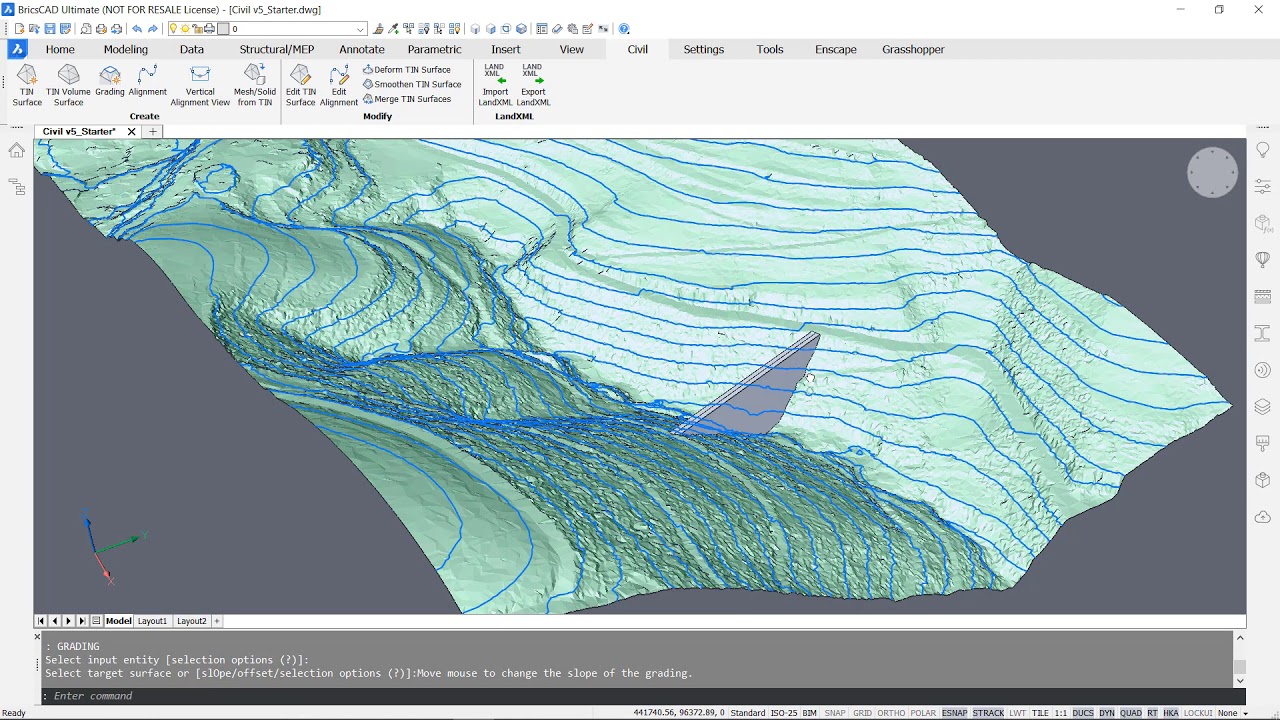 Civil tools in BricsCAD - BricsCAD Academy - P1
