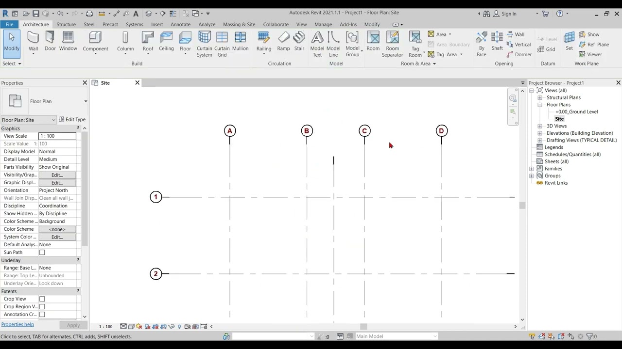 ตั้งค่าหน่วย กิตไลน์ และระดับความสูง | Revit 2021 | EP. 2