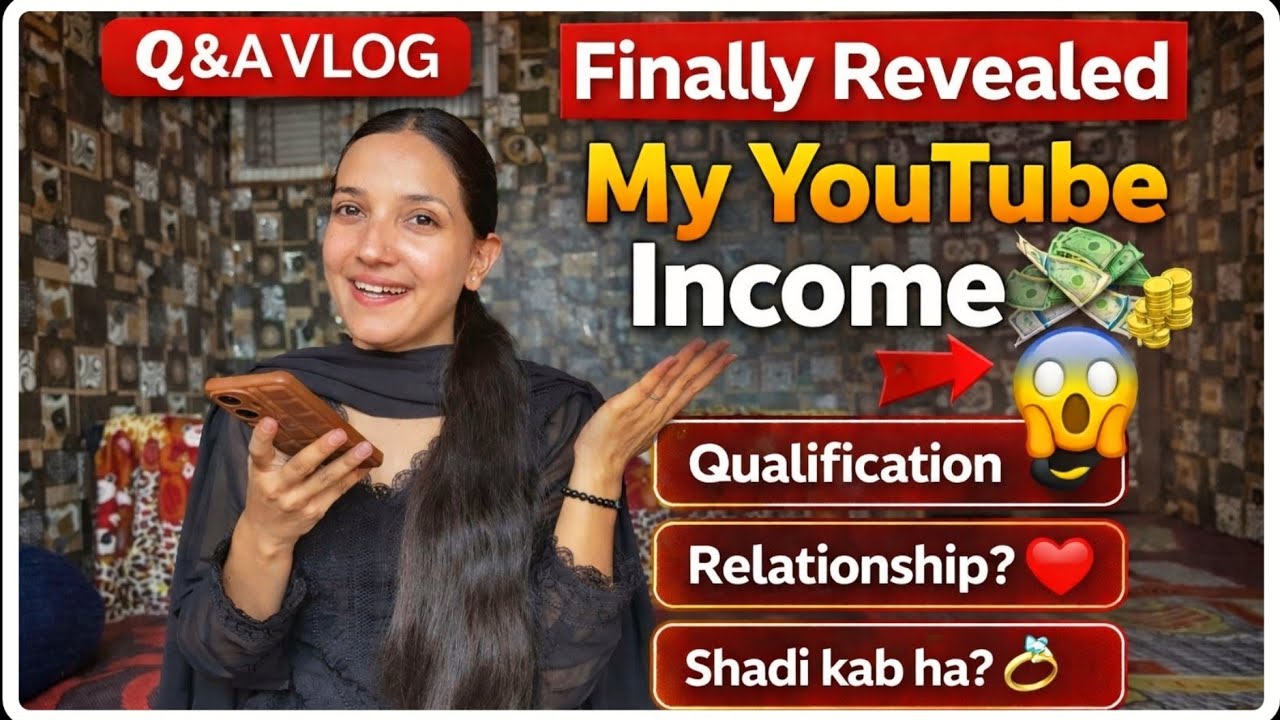 Special QNA vlog 😇|| Finally reaveled YouTube income 😇@Usharajput_214 