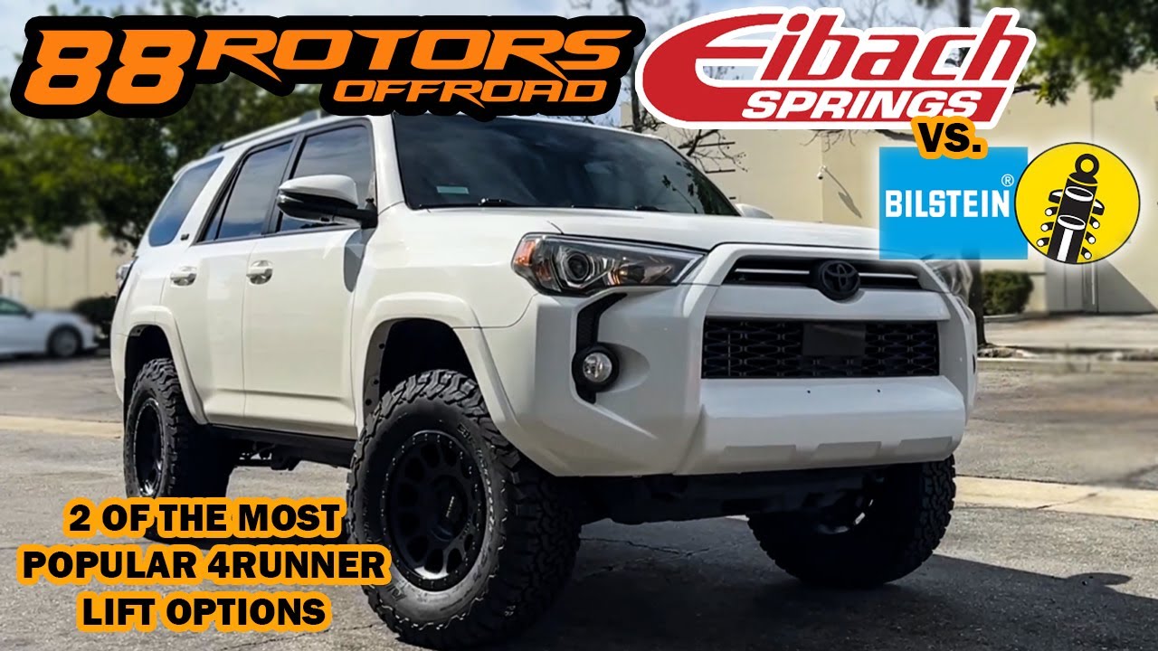 2 ПОПУЛЯРНЫХ ВАРИАНТА ПОДЪЕМНИКА TOYOTA 4RUNNER &mdash; EIBACH STAGE 2R и BILSTEIN 6112/5160