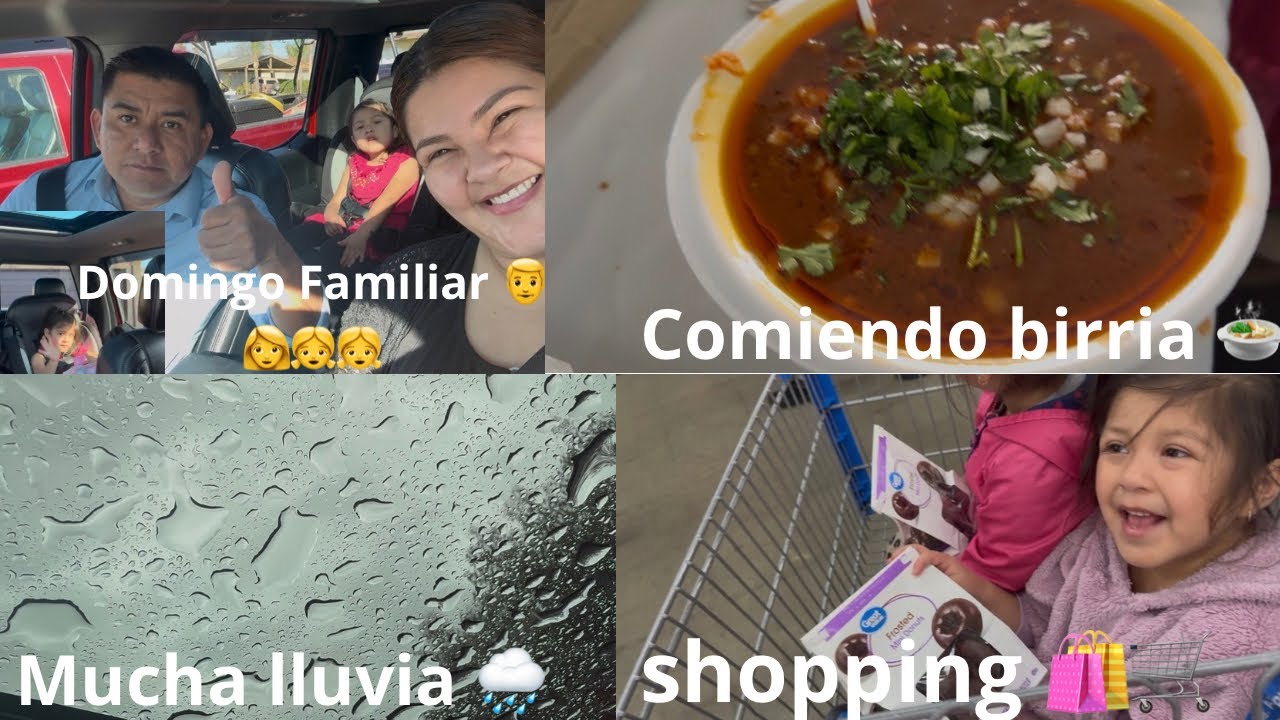 VLOG📸:DOMINGO FAMILIAR👨👩👧👧+ME PINTE MI PELO+DIA LLUVIOSO🌧️