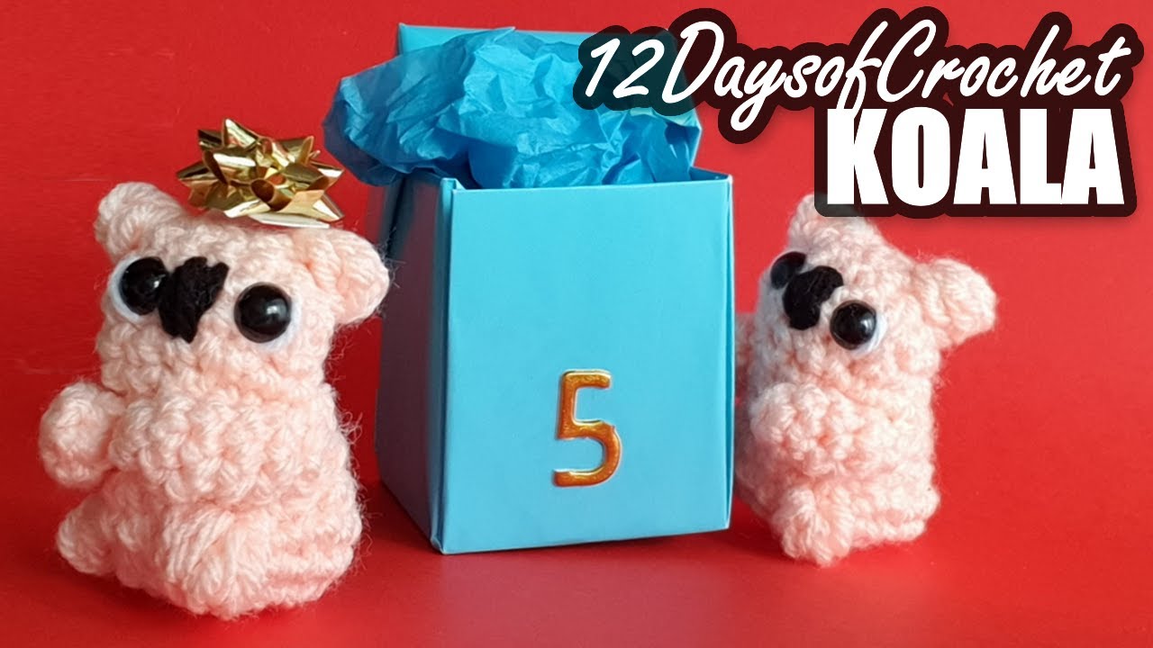 Mini Koala Pattern - Day 5 - 12 Days of Crochet