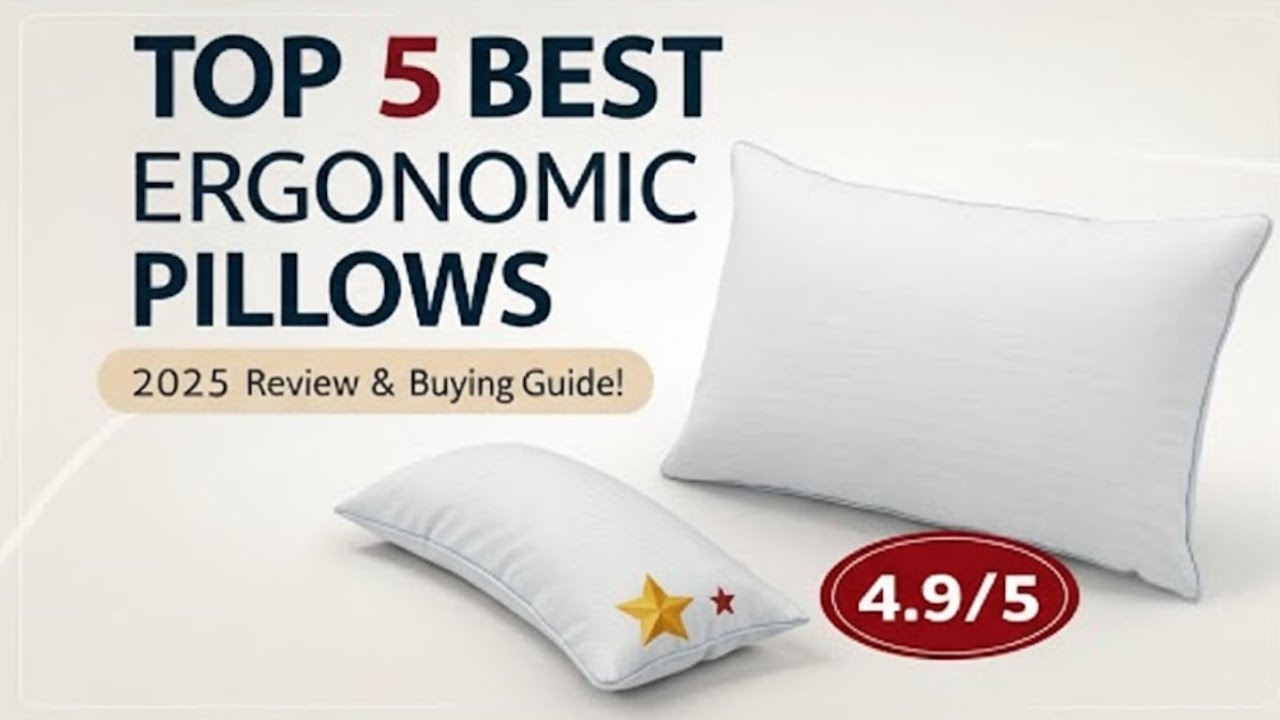Top 5 Ergonomic Pillows 2025 😴 | Sleep Pain Free with These Expert Tested Picks!