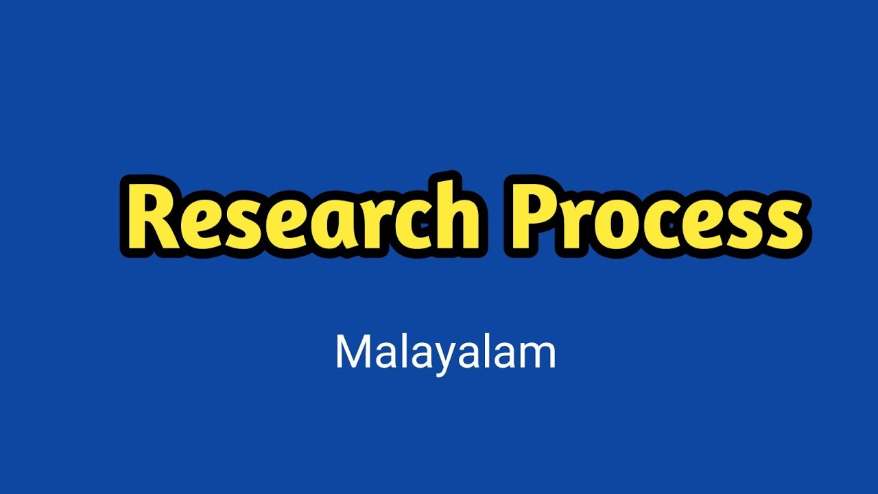 Research Process | Phases of Research Process | Business research Methods | Malayalam |