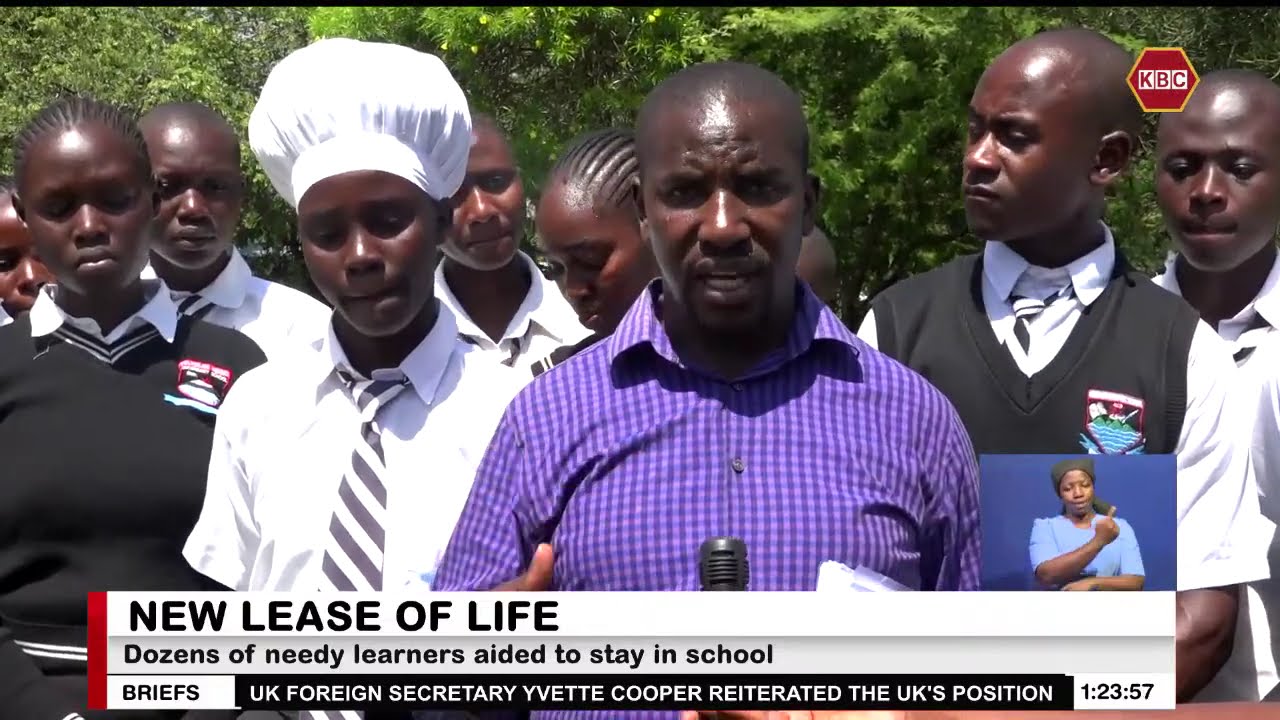Dozens of needy learners aided to stay in school
