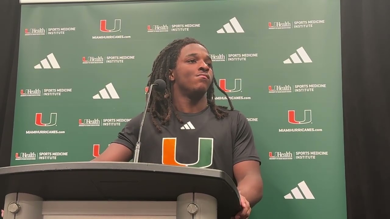 Miami Hurricanes WR Malachi Toney post-Notre Dame