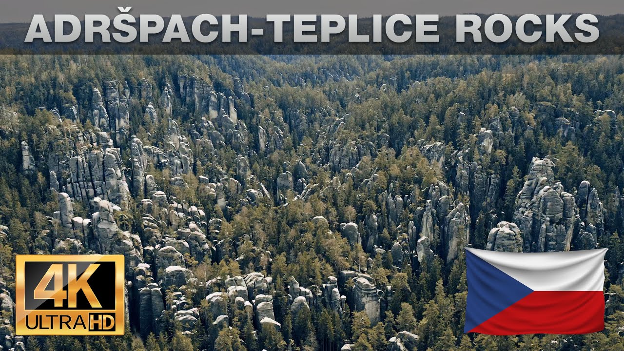 🇨🇿 Rock Town / Adr&scaron;pach-Teplice Rocks by drone (4K 60fps UHD)