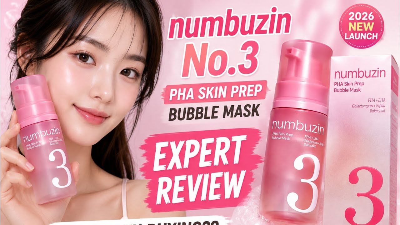 Экспертный обзор пузырьковой маски для подготовки кожи numbuzin No.3 PHA Skin Prep Bubble Mask