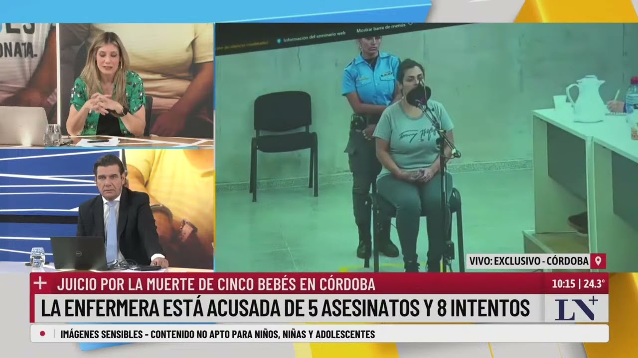 Juicio por la muerte de los bebés en Córdoba: la principal acusada es la enfermera Brenda Agüero