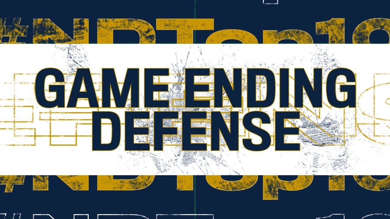 Game Ending Defense | #NDTop10 | Notre Dame Football