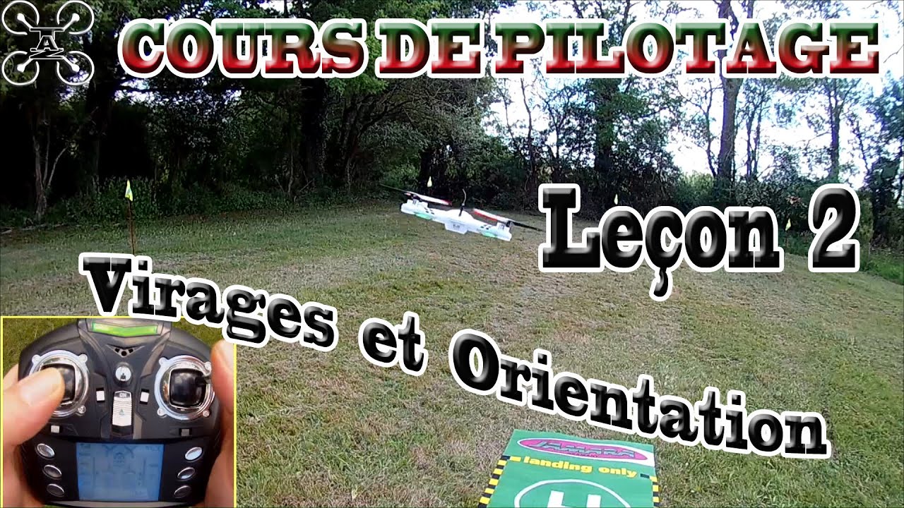 Apprendre à PILOTER un Drone / Multirotor, STICK VIEW - Leçon 2 : Virages et Orientation