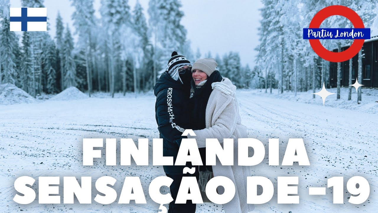Chegamos em Rovaniemi na Finlândia, conhecendo a cidade, trilha de inverno e muito frio🥶 parte 1/3