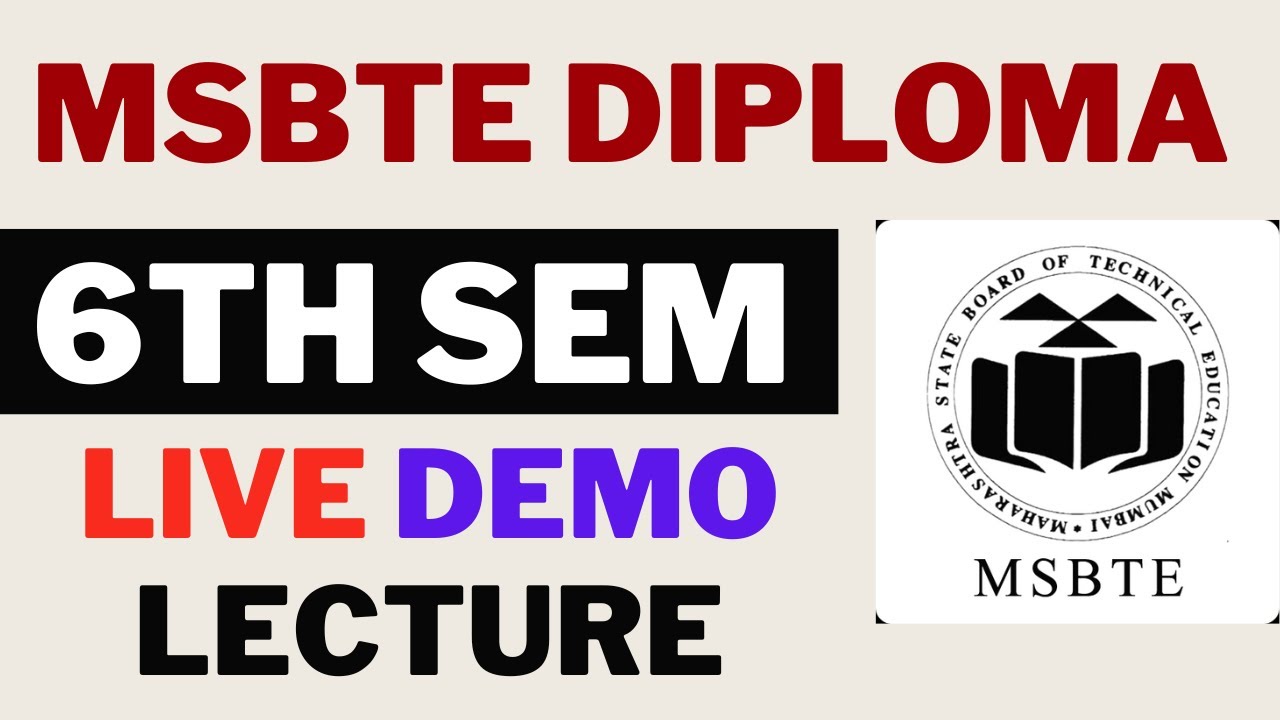 MSBTE Diploma 3rd Year Demo Lecture |  Free demo lecture on Android ( MAD ) | For 22 - 23 Batch