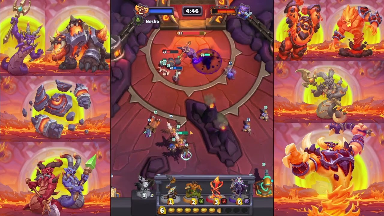 WarCraft Rumble Molten Core - Lucifron Kill Raid 2