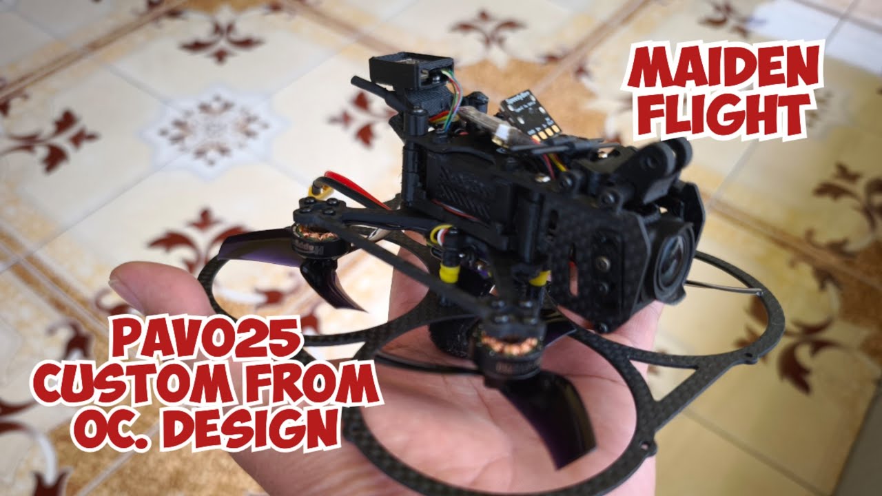 Review dan Maiden Flight Pavo 25 custom OC Design full carbon 