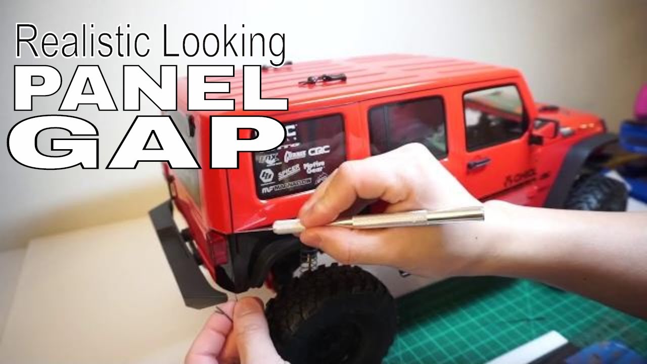 How To : Body Panel Gap / line - JPRC Axial SCX10 II 2017 Jeep JK Upgrade