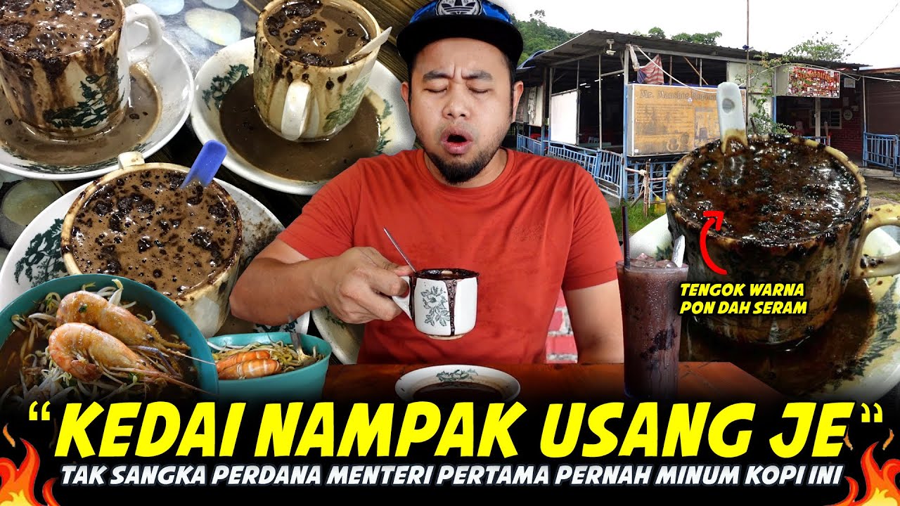 SEKALI HIRUP TERUS TAK TIDUR MALAM..Jangan Pandang Rendah Kedai Usang BeginiI..Layan KOPI MANSHOR
