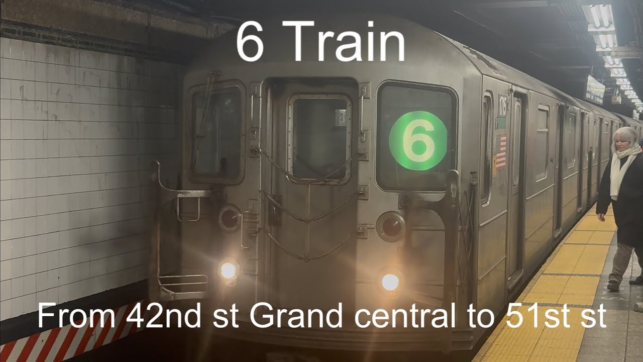 6 train from 42nd street Grand central to 51 street