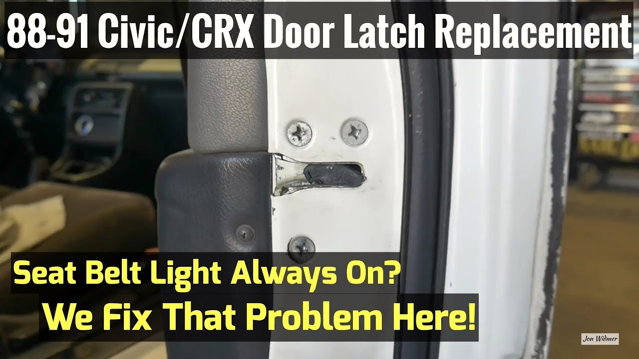 How To Replace Door Latch on Honda 88-91 Civic/CRX
