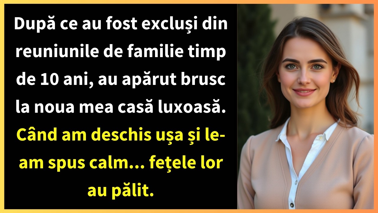 După ce au fost excluși din reuniunile de familie timp de 10 ani, au apărut brusc la noua mea casă