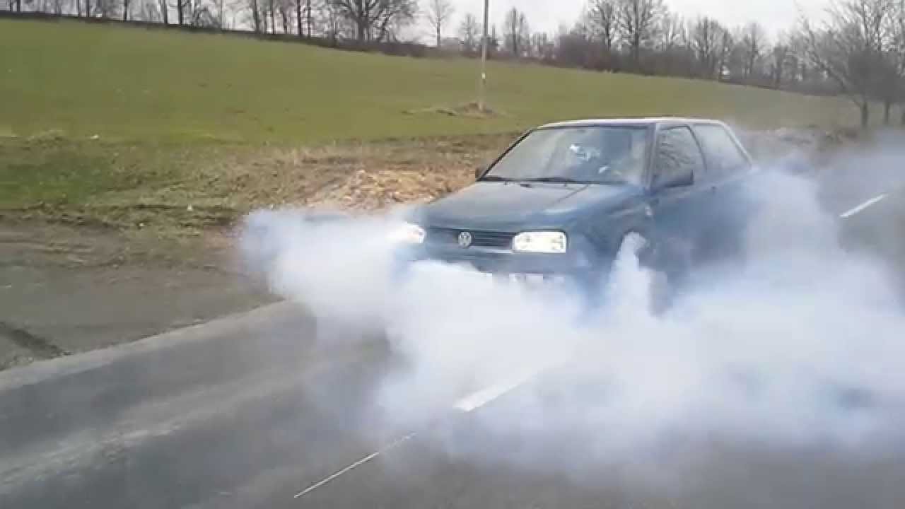 vw golf mk3 gt tdi burnout