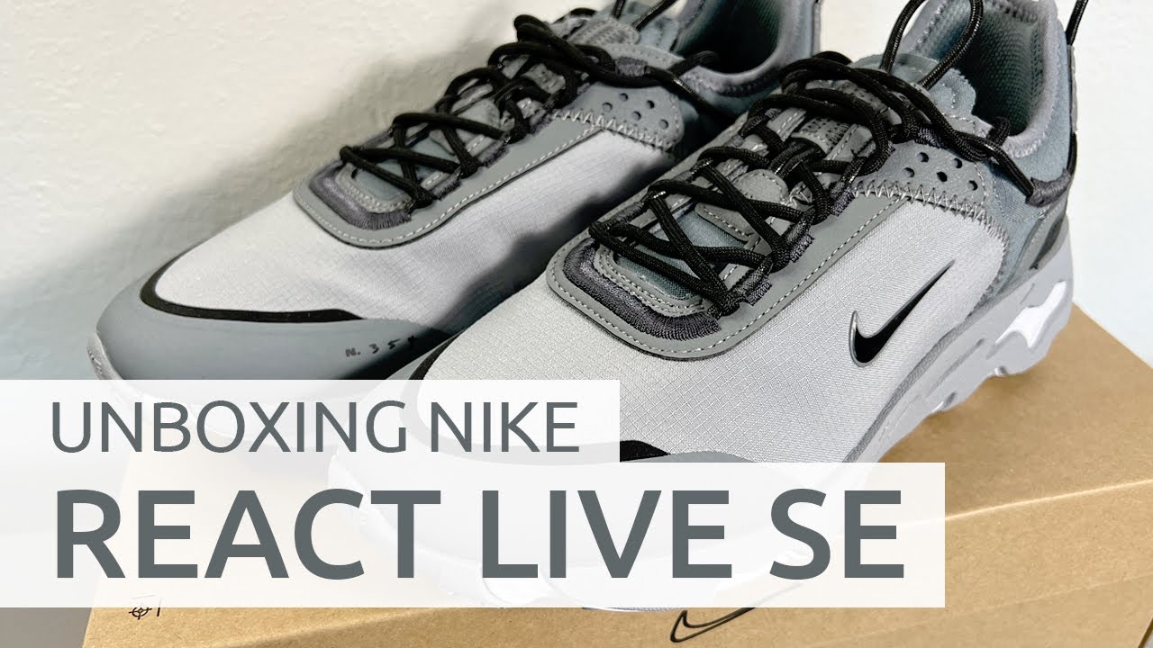 Nike React Live SE 2021 Unboxing & On Feet | N354 Grey White Black Shoes