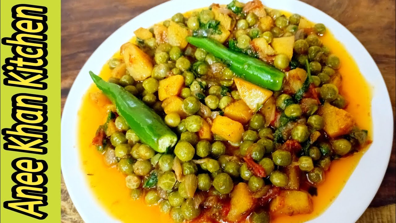 Instant Aloo Matar Ki Sabji Recipe By Anee Khan kitchen | How To Make Aloo Matar | Bhuna Aloo Matar 
